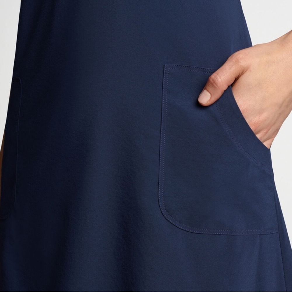 NWOT! Peter Millar Navy Sleeveless Dress - Picture 5 of 8